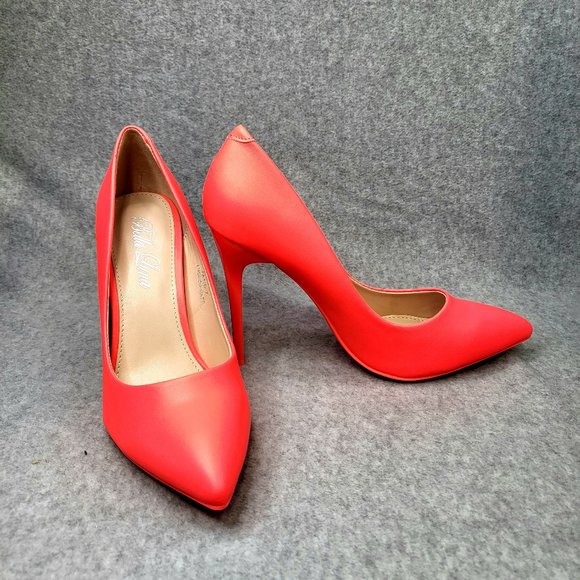 FABIO FUCHSIA MATTE 4.5" HIGH HEEL SHOES POINTY - Picture 1 of 7